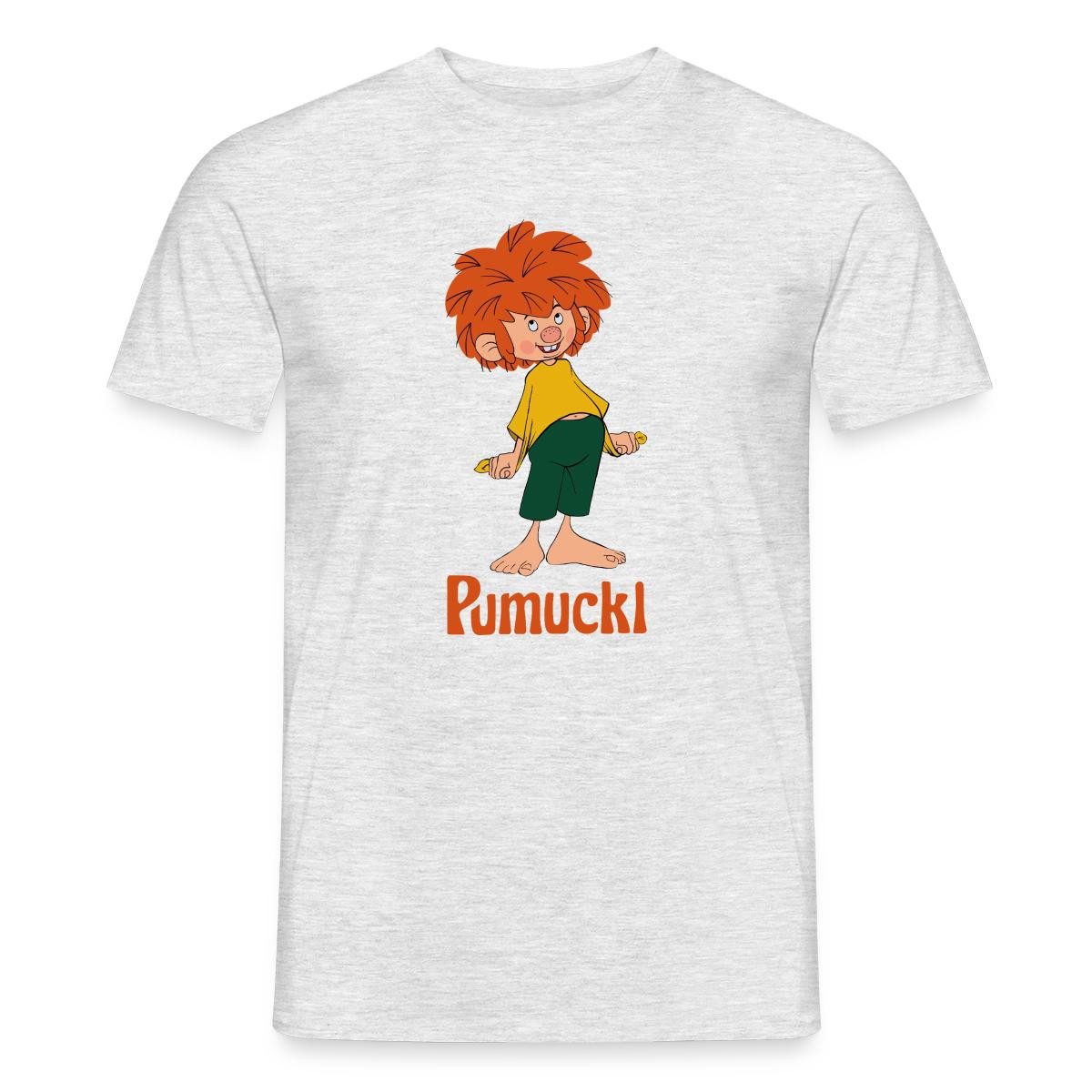 Spreadshirt T-Shirt Pumuckl Mit Frecher Pose Und Verschmitztem Lächeln Männer T-Shirt (1-tlg)