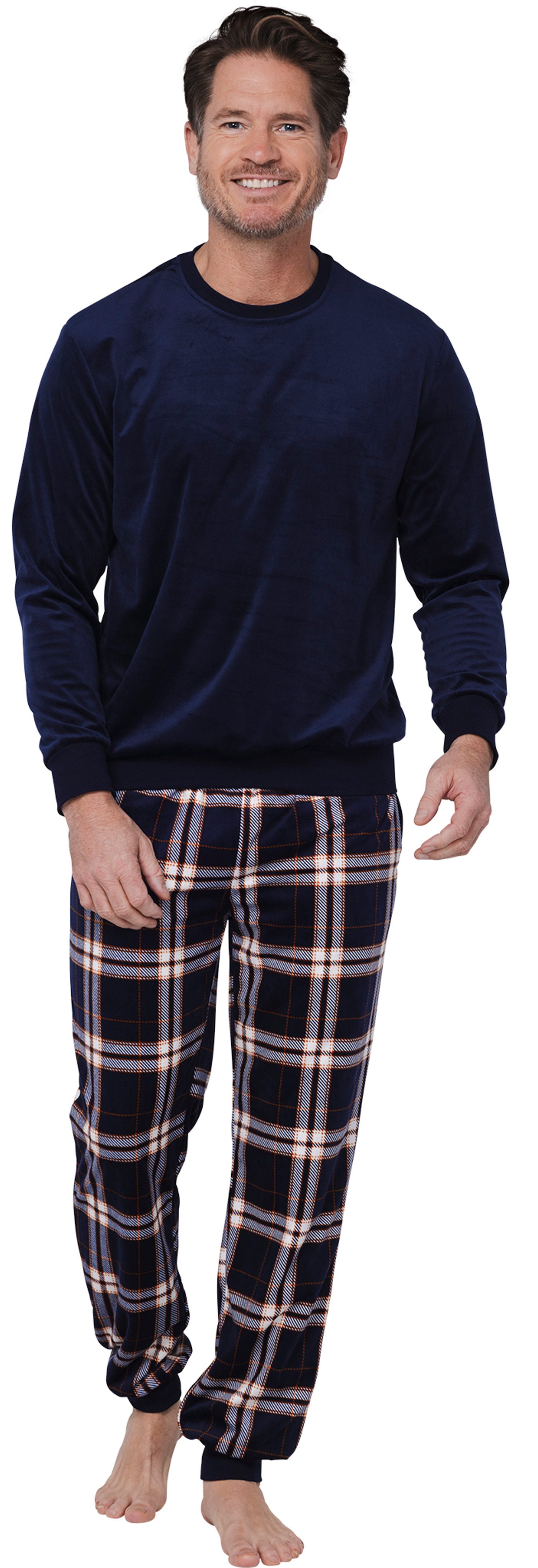 Pastunette Schlafanzug Herren Nikki Pyjama (2 tlg) genial auch als Hausanzu günstig online kaufen