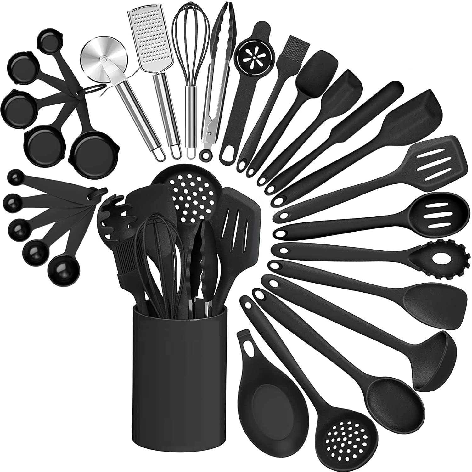 Spaghettibesteck Kochutensilien Antihaft Silikon Set 28-teilig Suppenkelle Кулинарные ложки