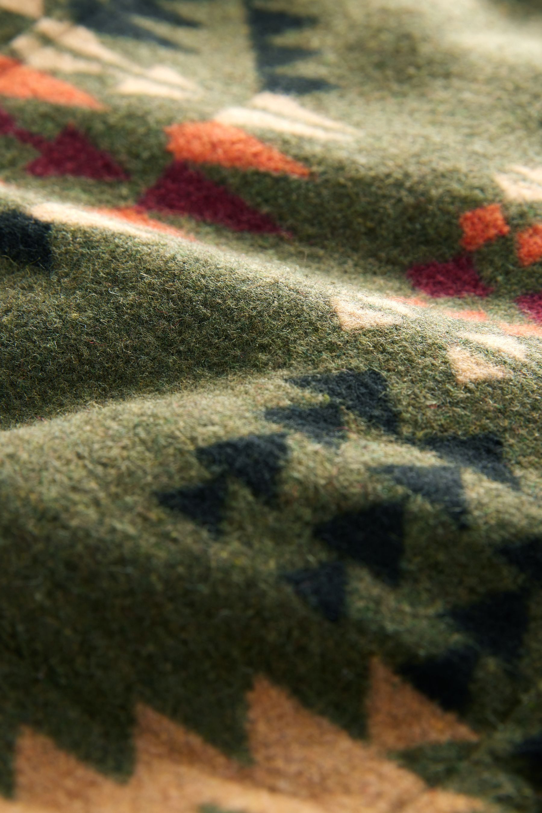 Next Hemdjacke Hemdjacke mit Borgfutter und Navajo-Muster (1-St)