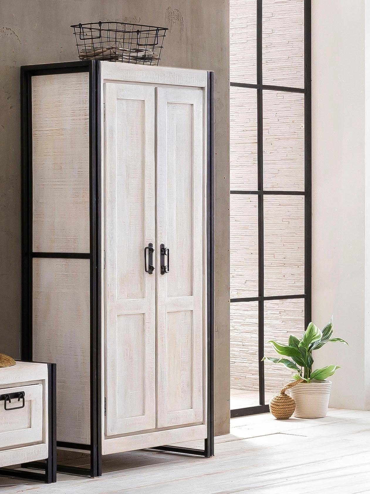 SIT Garderobenschrank White Panama im Vintage Look