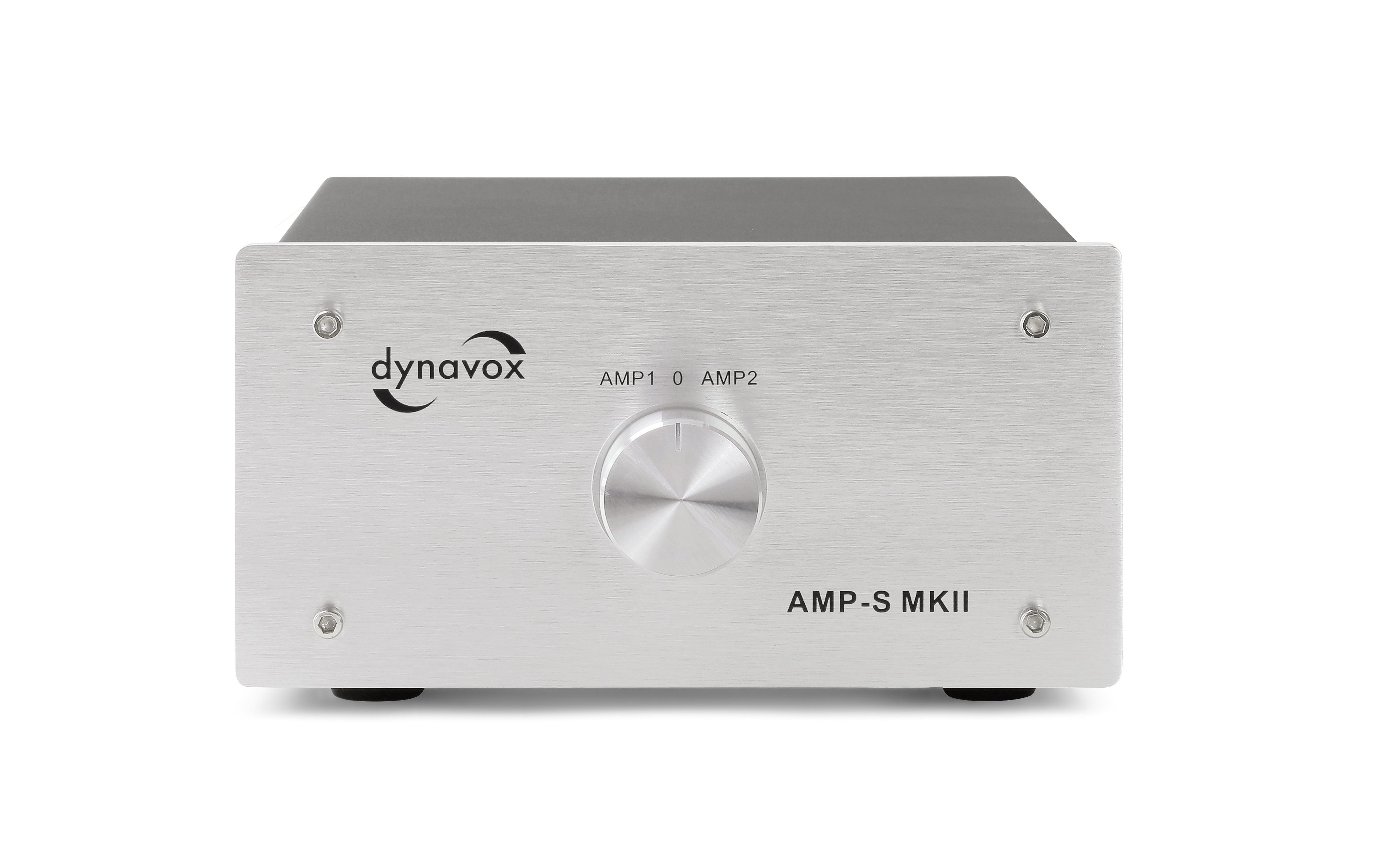 Dynavox AMP-S MKII Verstärker (Verstärker- und Boxen-Umschalter, Metall-Gehäuse, Bananen-Buchsen)