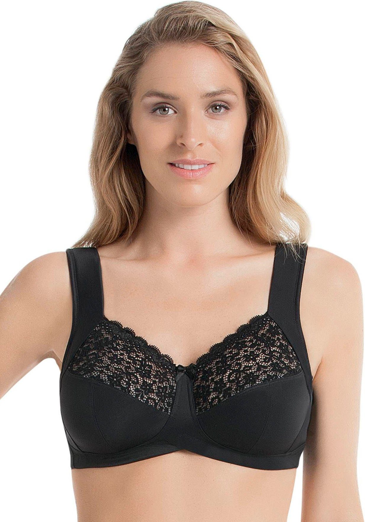 Anita since 1886 Entlastungs-BH Havanna Komfortträger, mit Spitze, Zierschleife, breite Träger, ohne Bügel