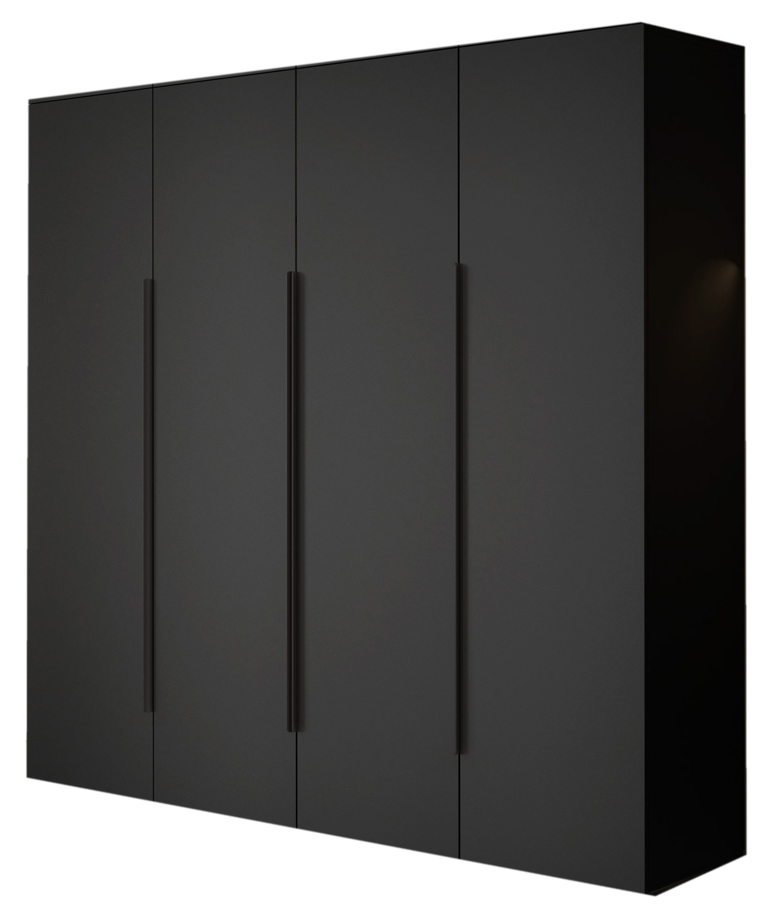 Compleo Drehtürenschrank mit Metallgriffe STELLS, Elegant design, Kleiderstange
