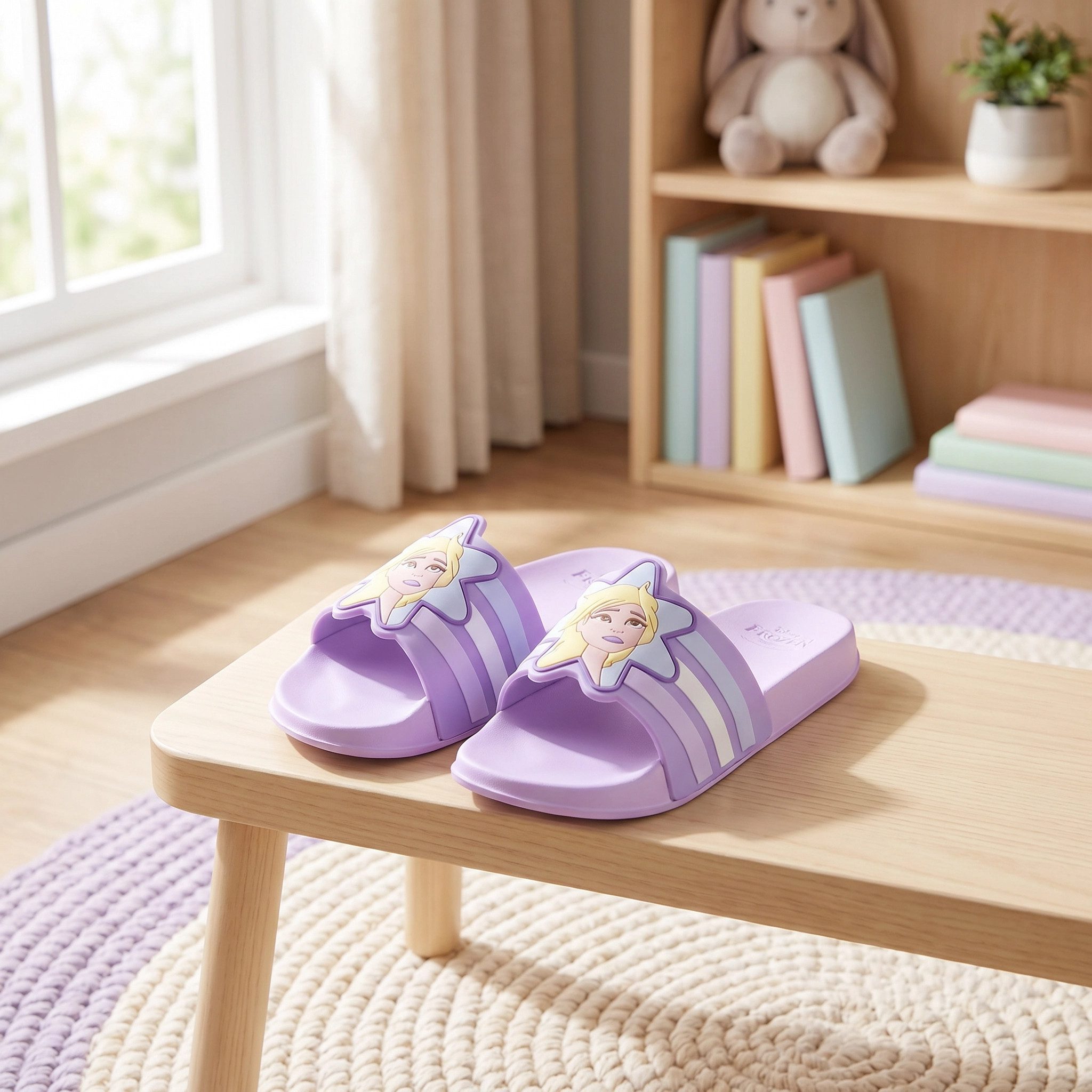 Disney Disney Die Eiskönigin Elsa Mädchen Kinder 3D Sandalen Badeschuhe Sandale Gr. 26 bis 33 – Bild 5 von 5