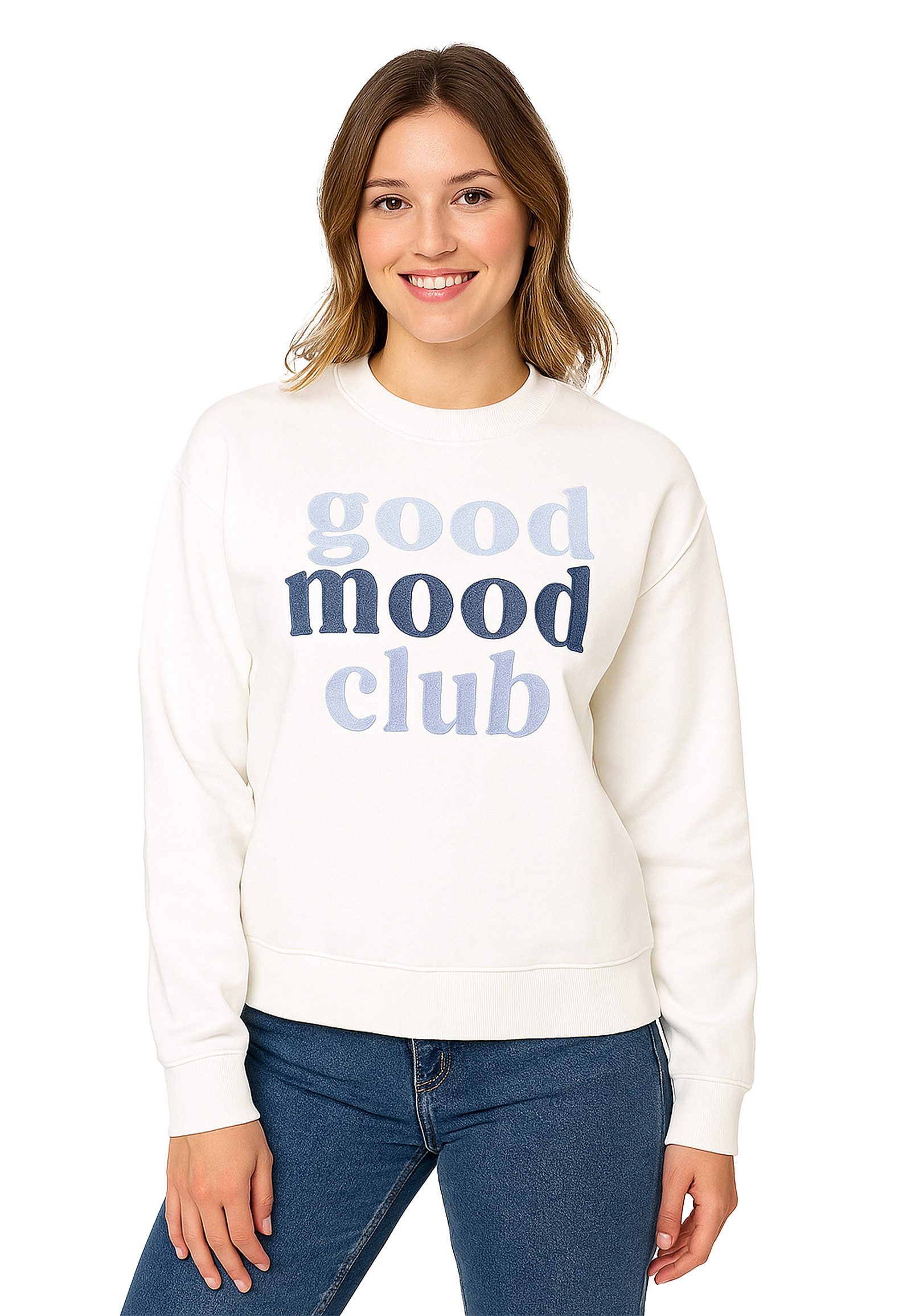 SUBLEVEL Longpullover Stylisches Langarmshirt mit Motiv günstig online kaufen