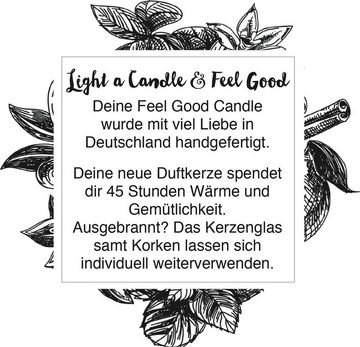 Feel Good Candle Duftkerze Kerze im Glas - Duftkerze und Windlicht als Geschenk für Frauen und zur Dekoration