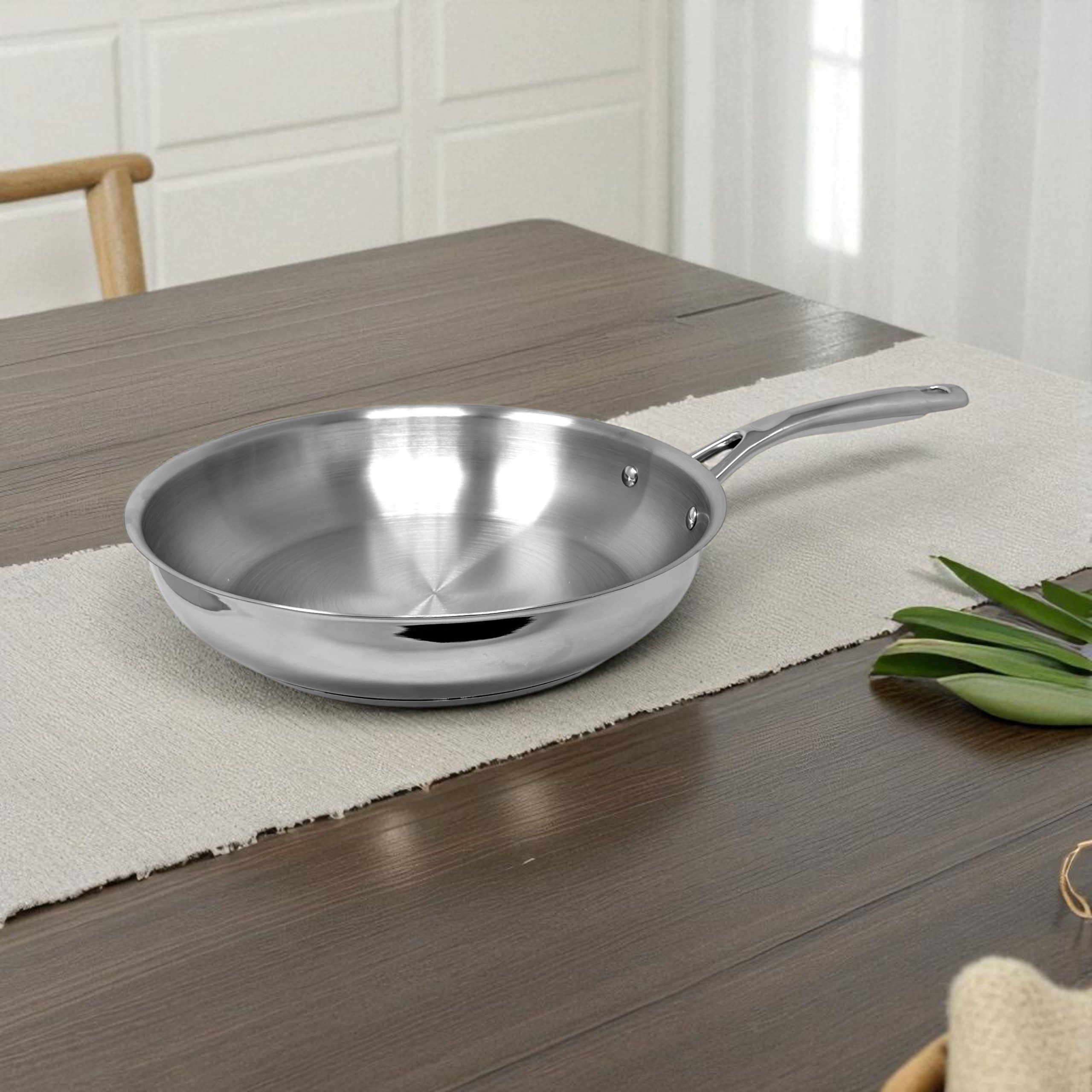 Berndes Bratpfanne Bratpfanne 20+24+28 cm, Edelstahl poliert - Daily Edition Proline, Edelstahl (3-teilig)