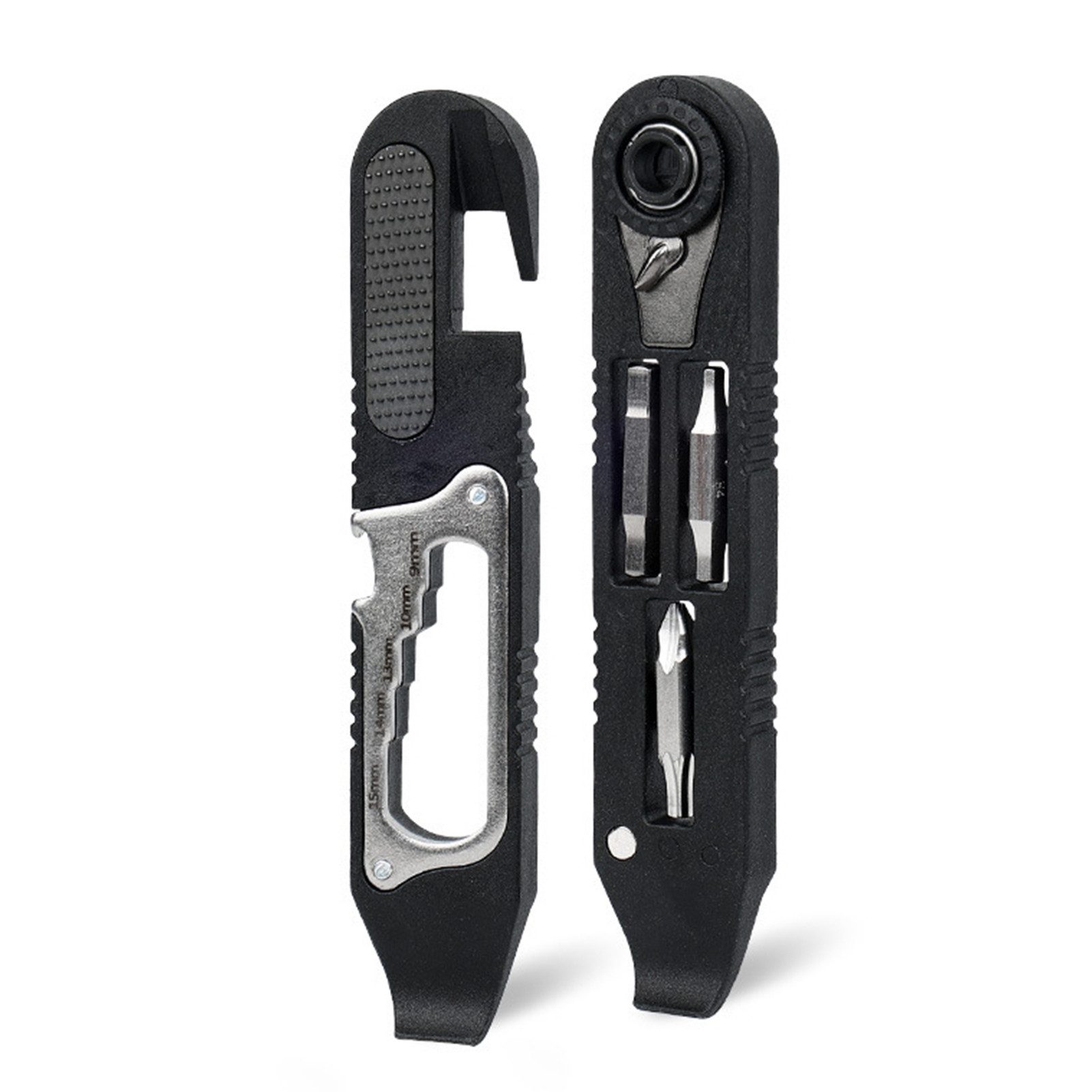 GARRYFIZH Fahrradreifen Fahrrad Ratschen Schlüssel Reifen Hebel Werkzeug Kit Ratschenschlüssel, Selbstsichernde Befestigung, magnetische Befestigung