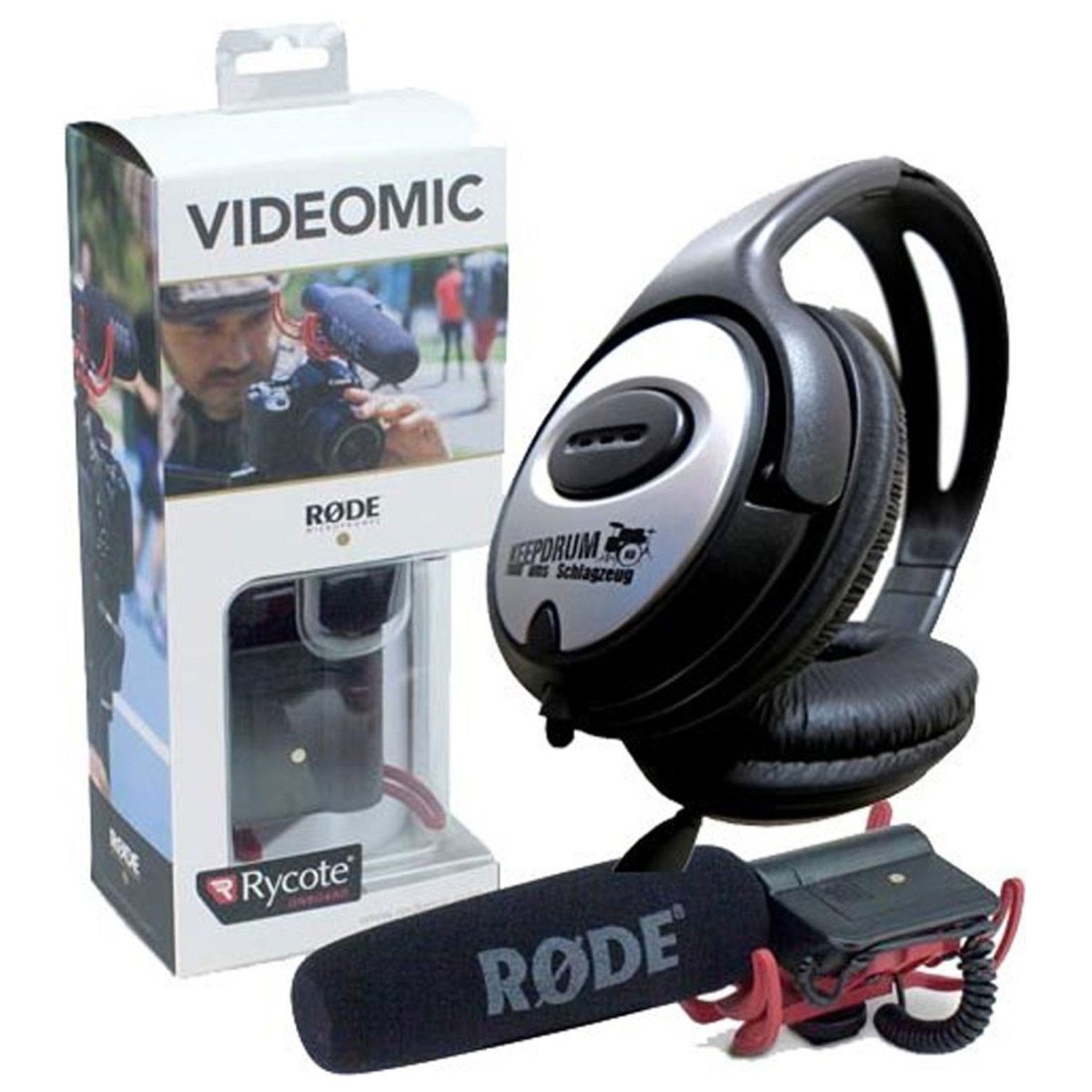 RØDE Mikrofon Rode VideoMic Rycote mit Kopfhörer, Professionelles Richtmikrofon