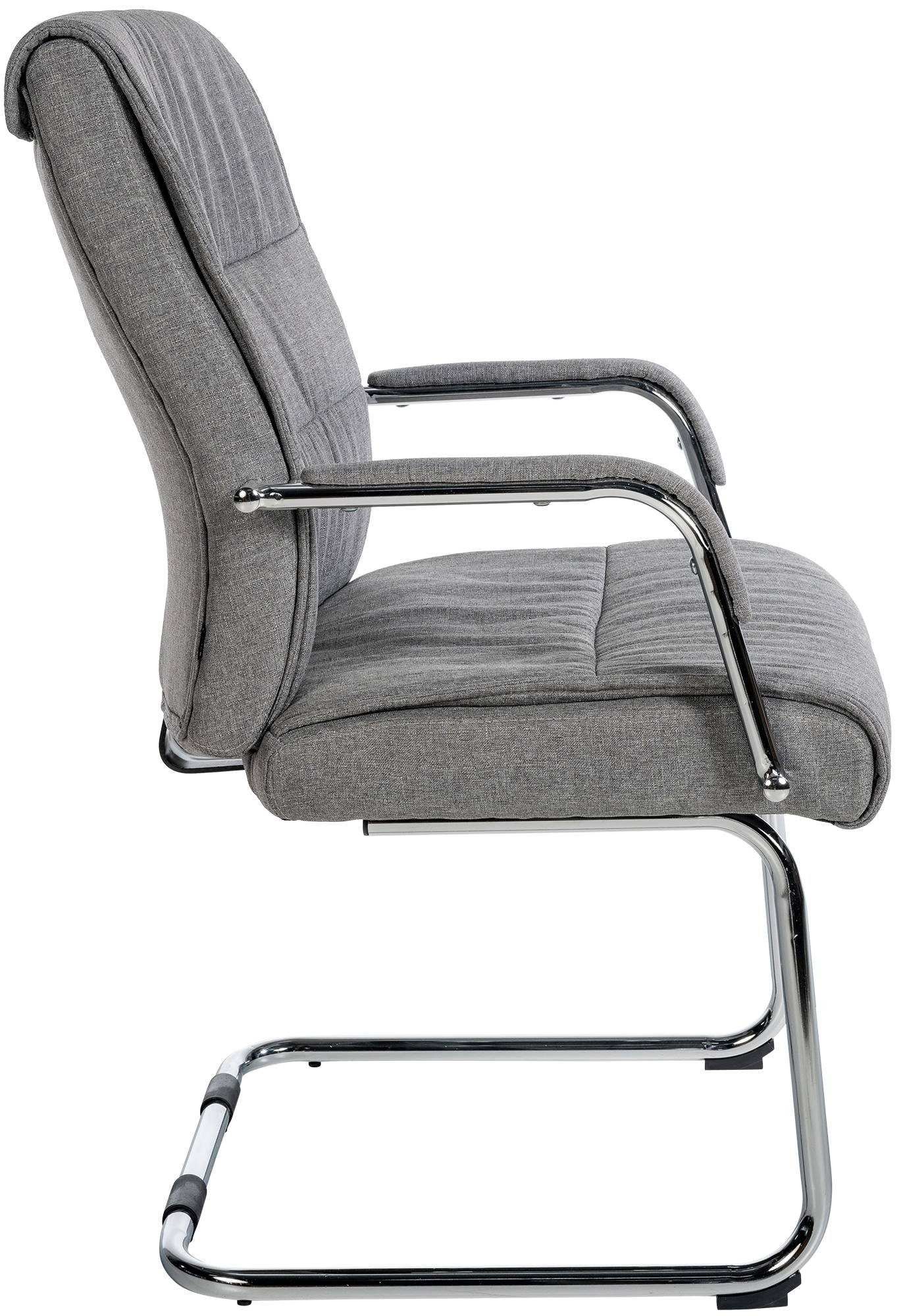 CLP Besucherstuhl Sievert Stoff (2er Set, 2 St), freischwingend mit Armlehnen