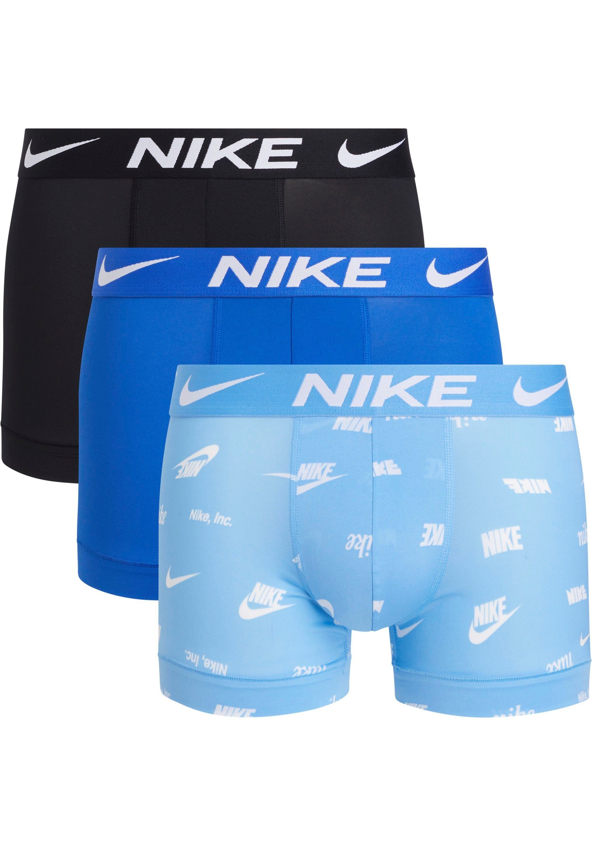 NIKE Underwear Trunk TRUNK 3PK (Packung, 3er-Pack) mit NIKE Logo-Elastikbund (3 Stück) | Boxer anliegend