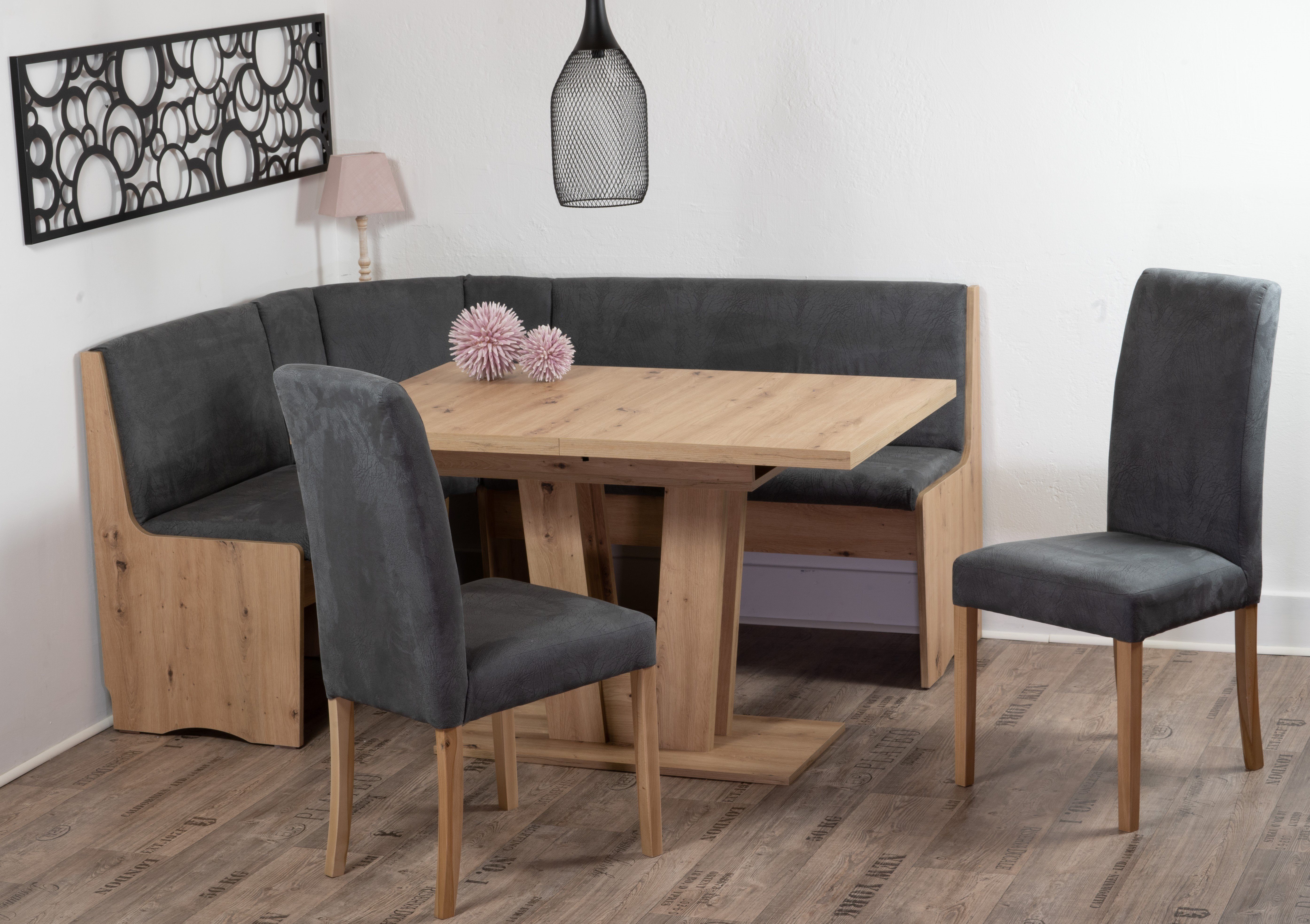 Stolebaenk Eckbankgruppe Duisburg Artisan Titanic Duisburg VE/VA, (Eckbankgruppe, 1 x Eckbank, 1 x Tisch, 2 x Stuhl), Bezüge mit 48.000 Scheuertouren