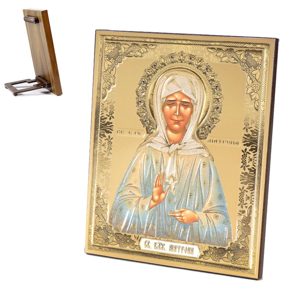 NKlaus Bild Ikone Matrona Von Moskau Holz 15x18 Икона Матрона Московская 2033, Religion