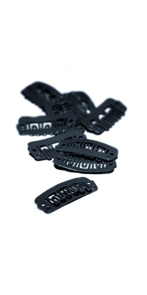 Haibu Kunsthaar-Extension Clips Schwarz