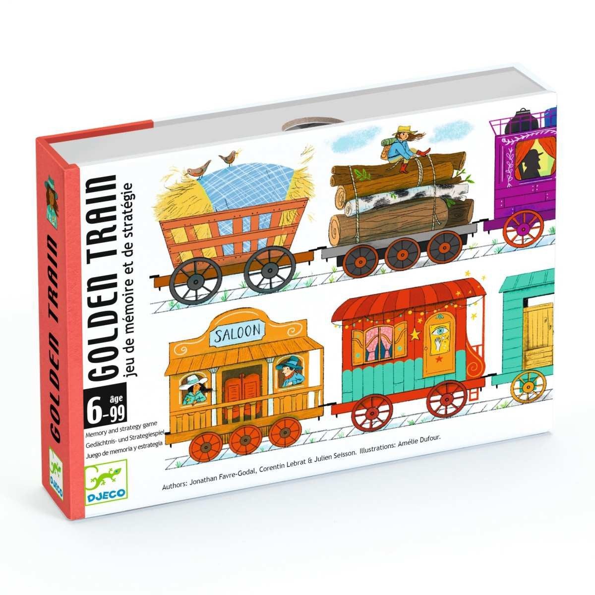 DJECO Spiel Golden Train Kartenspiel für Kinder ab 6 Jahren Gedächtnis & Strategie