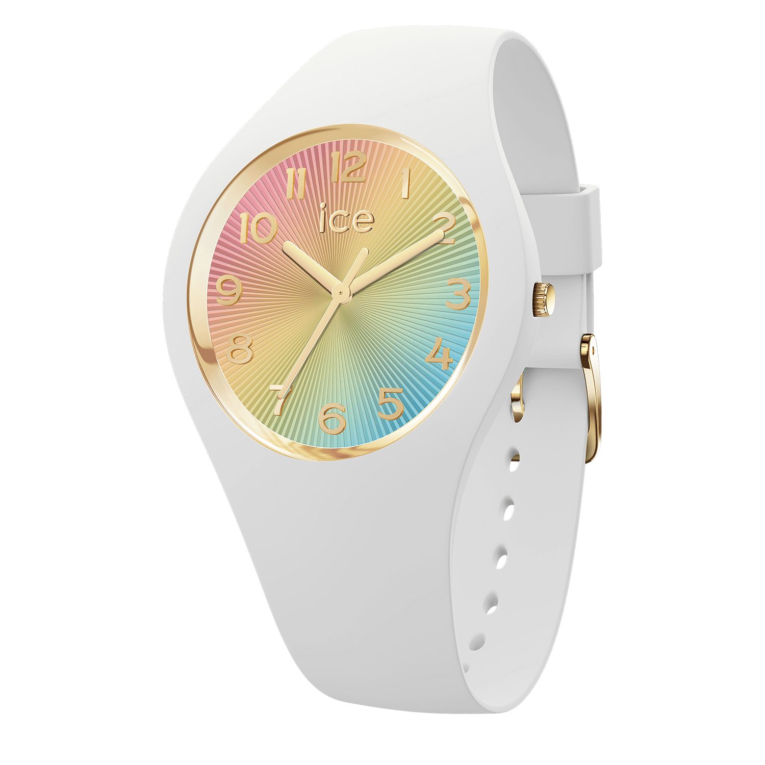 ice-watch Quarzuhr ICE champagne 025249, Armbanduhr, Damenuhr, Silikonarmband, analog
