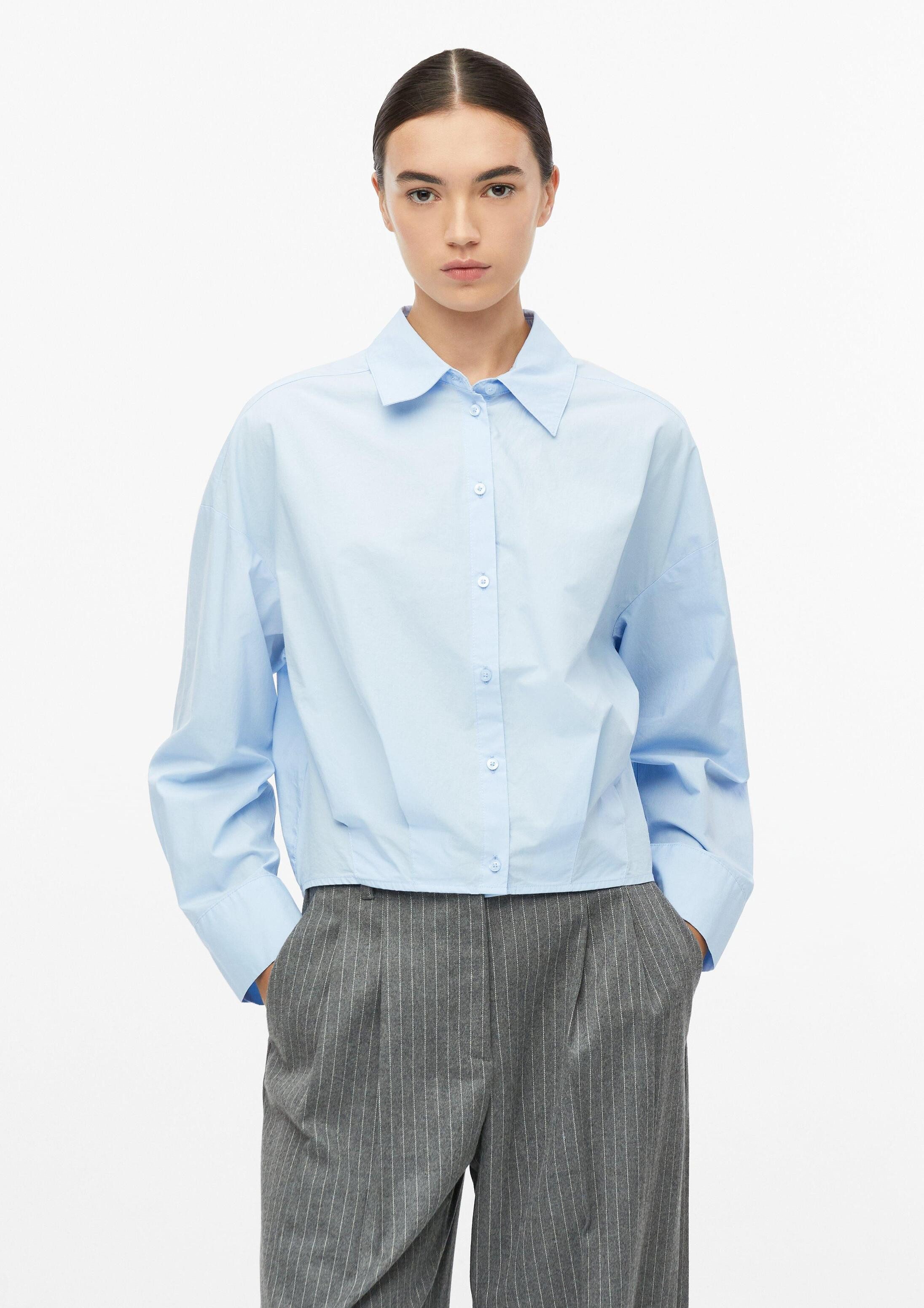 s.Oliver Langarmbluse Bluse s.Oliver x Heidi Klum: Popeline-Bluse im Relaxed Fit