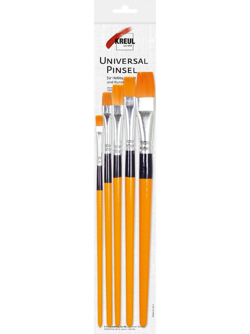 Universalpinsel Synthetics Flachpinsel Kreul Hobby flach Kreul Line