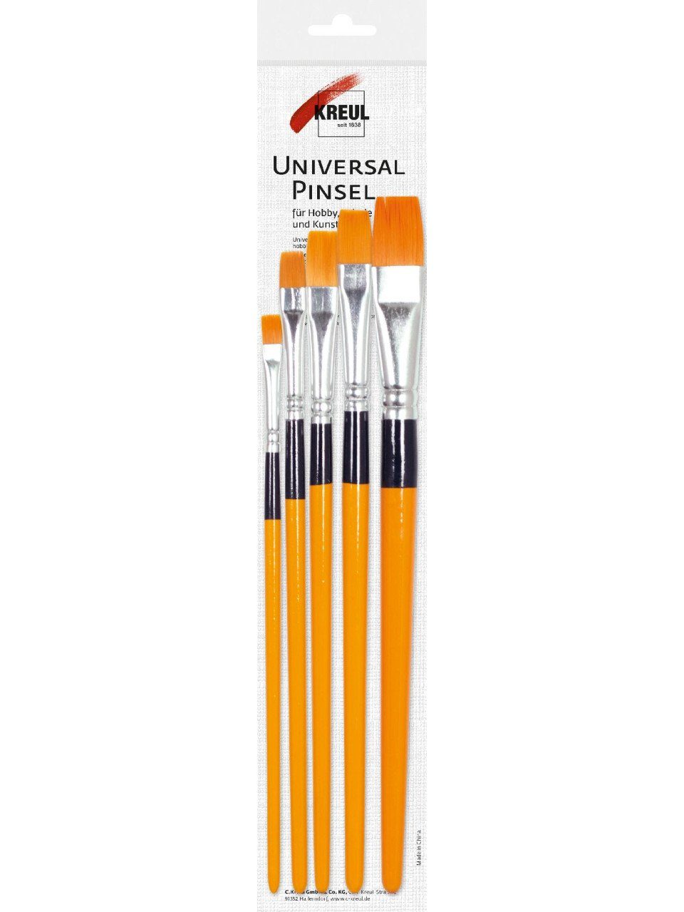 Flachpinsel Kreul Hobby Line Universalpinsel Synthetics flach