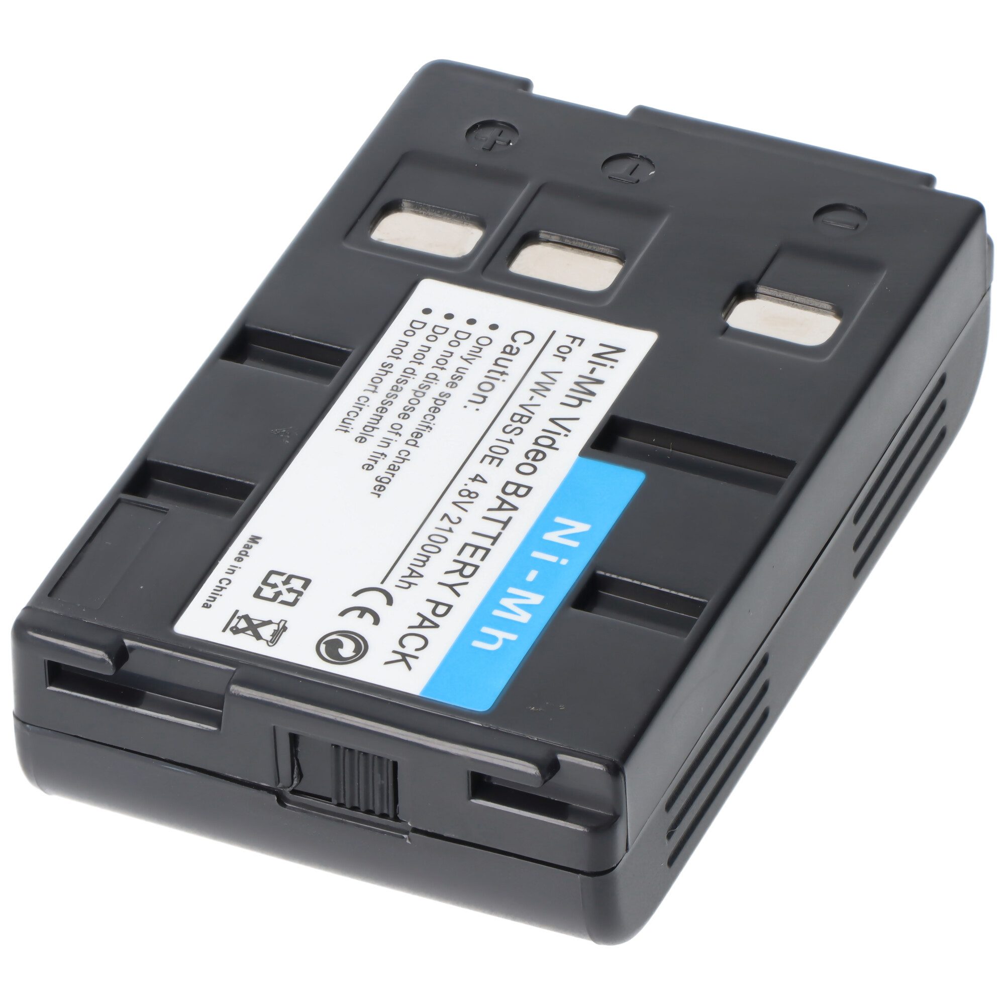 AccuCell AccuCell Akku passend für Panasonic VW-VBS10E, HHR-V211, P-V211, P-V2 Akku 2100 mAh (4,8 V)