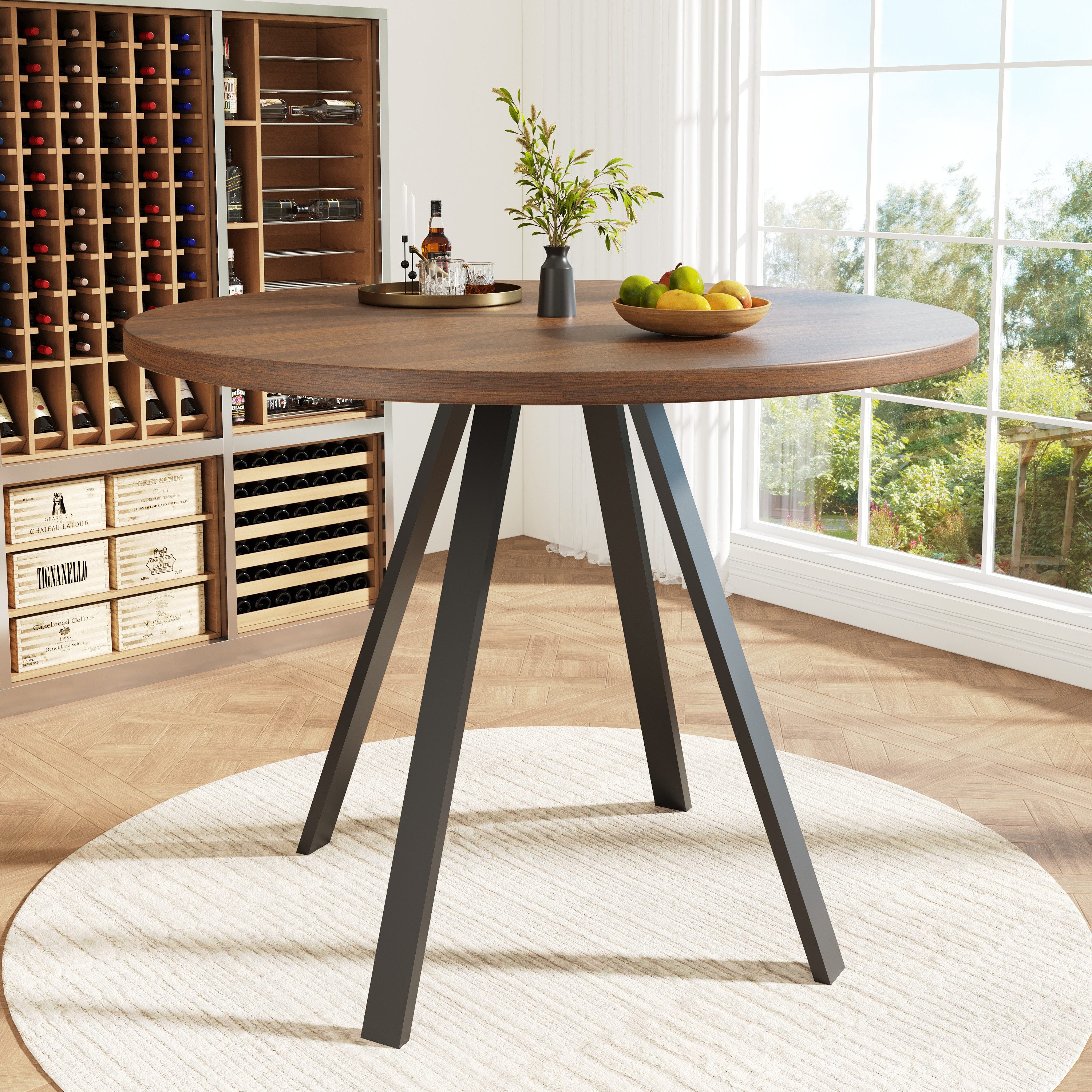 HAUSS SPOLE Esstisch Runder Küchentisch 80×80×75cm günstig online kaufen
