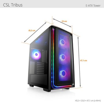 CSL Aqueon C99444 Extreme Edition Gaming-PC (Intel® Core i9 13900KF, NVIDIA GeForce RTX 4090, 64 GB RAM, 4000 GB SSD, Wasserkühlung)