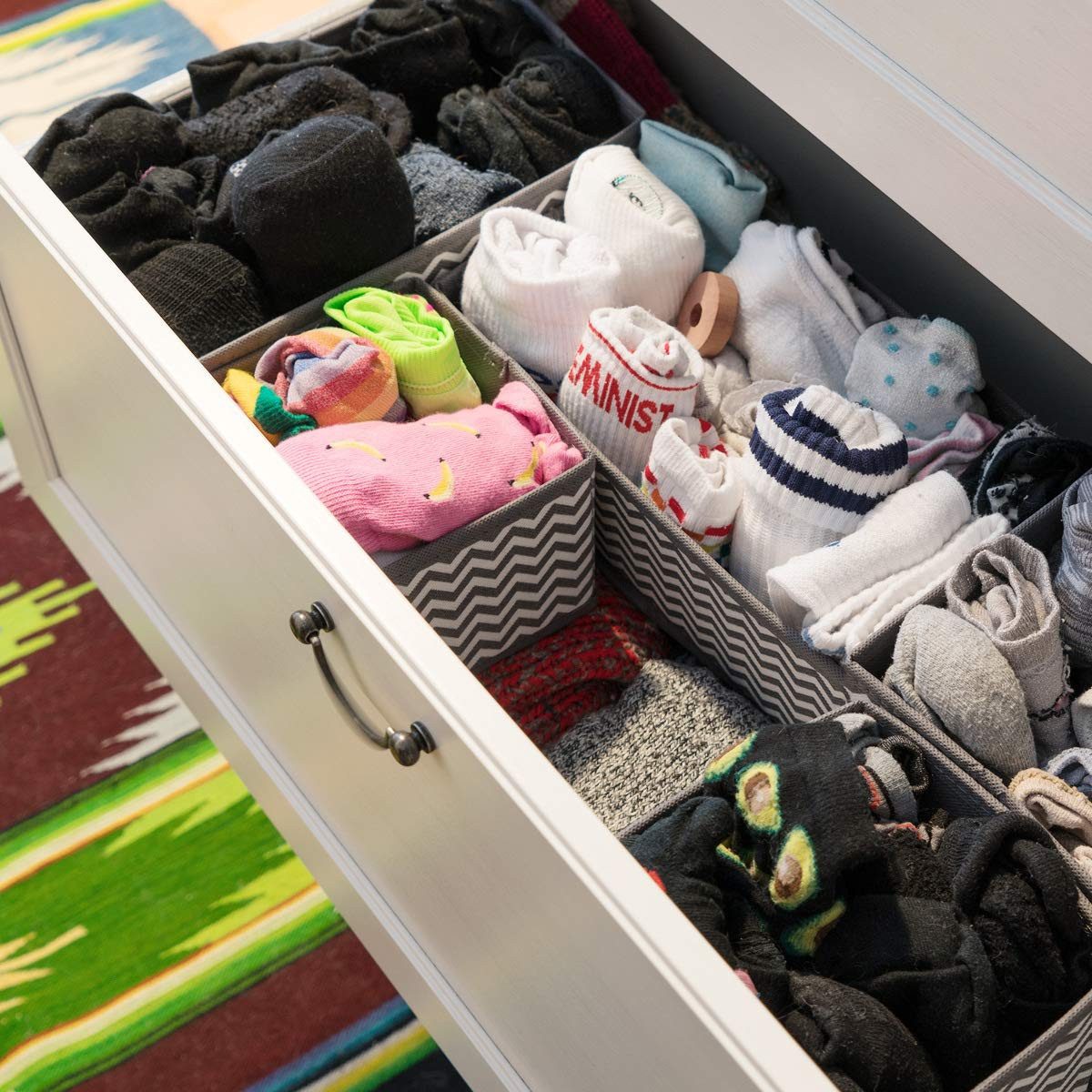 Navaris Aufbewahrungsbox Navaris 12er Stoffboxen Organizer in verschiedenen Größen – Bild 2 von 5