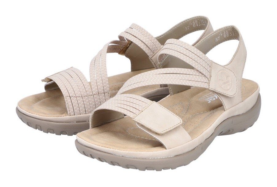 Rieker Riemchensandale Sommerschuh, Sandalette, Keilabsatz, mit Gummizügen günstig online kaufen