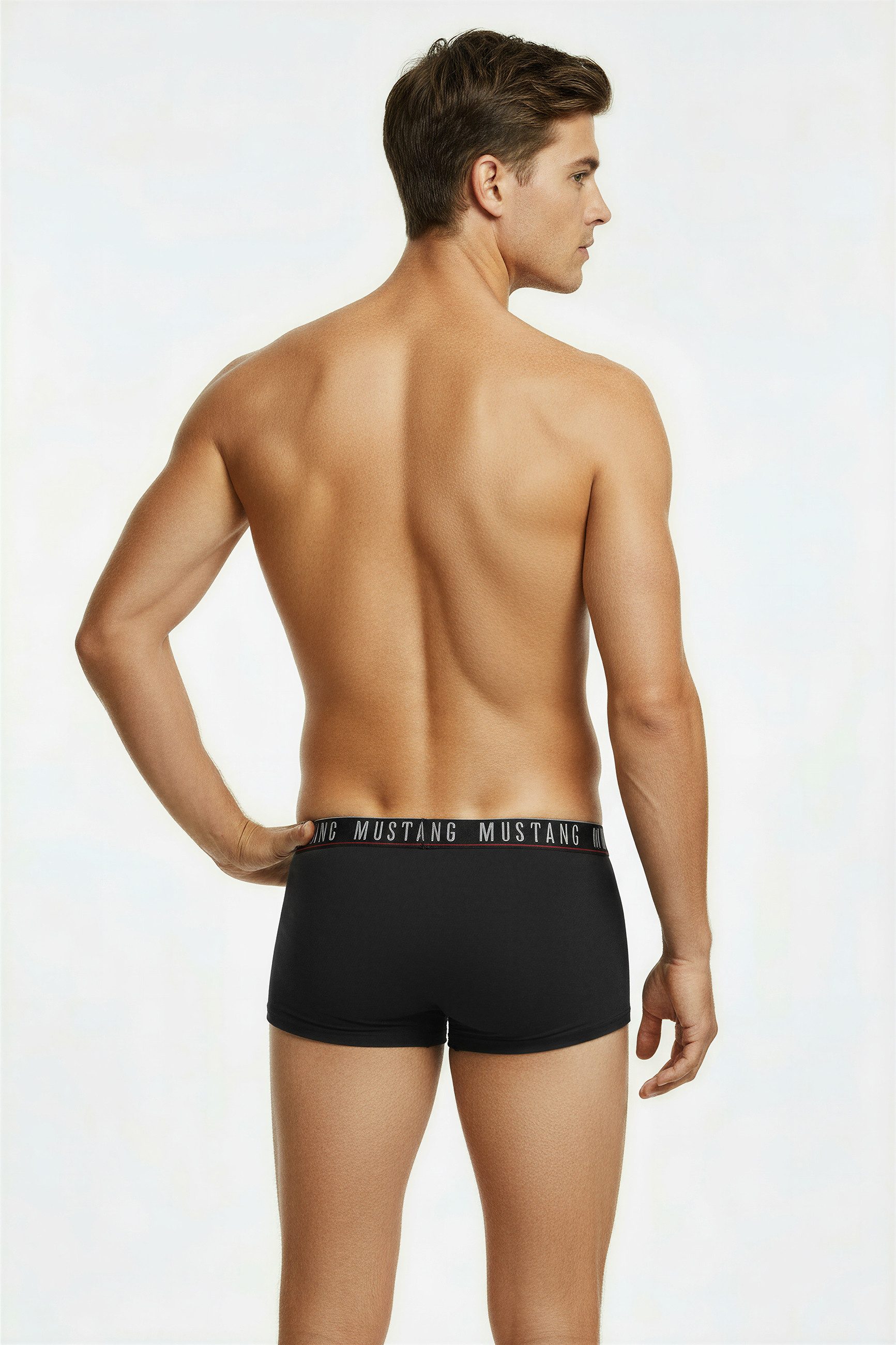 MUSTANG Retro Boxer ARCHIE Retro-Pants Herren Unterhose Boxershorts (3-St) enge Passform, perfekter Sitz, elastischer Bund, maximaler Komfort