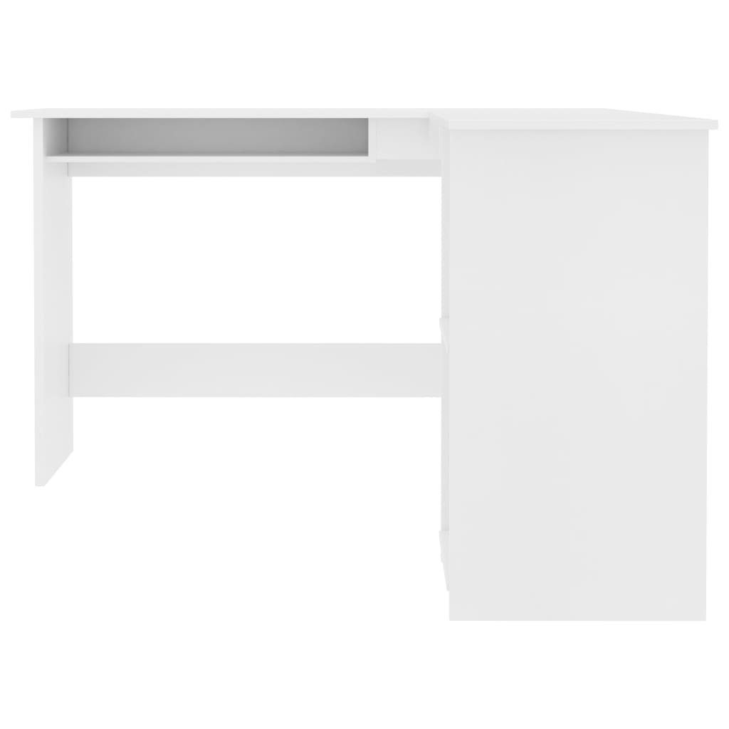 120x140x75 | Weiß Weiß L-Form Schreibtisch Weiß cm in vidaXL Holzwerkstoff Eckschreibtisch