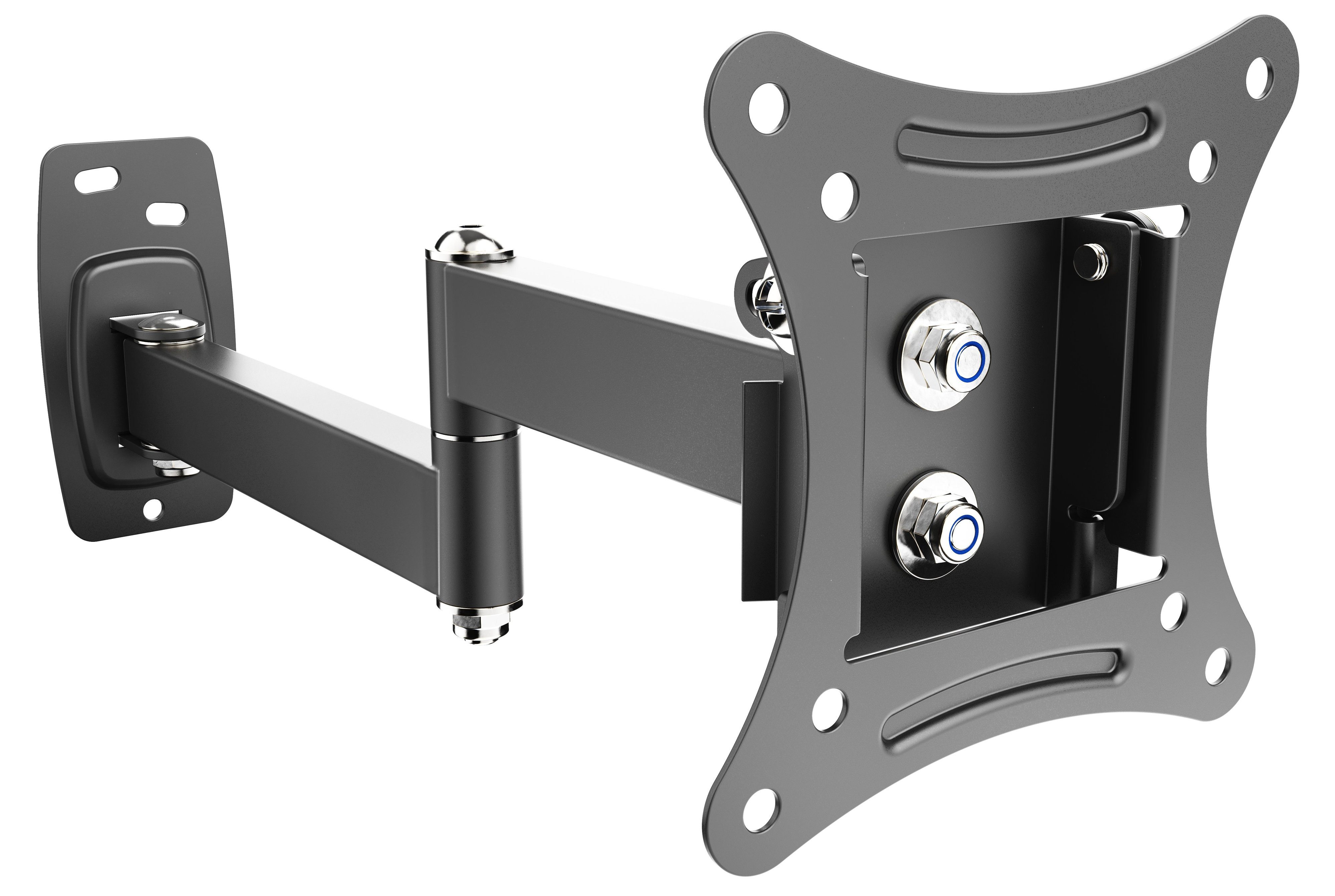 RICOO TV-Wandhalterung TV Monitor Wandhalterung 13"-29" bis 25 Kg S1211, (bis 29 Zoll, VESA 75x75 und 100x100, 1-tlg., 25Kg Aufnahme, von13" bis 29" (33-74cm) Bildschirm Diagonale, bis 20° neigbar, bis 180°schwenkbar, ausziehbar Wand Halterung)