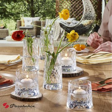 Pasabahce Gläser-Set Leafy, Glas, Longdrinkgläser, Trinkgläser 4-Er Set