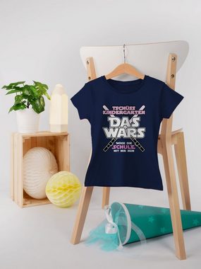 Shirtracer T-Shirt Das Wars Kindergarten Rosa Einschulung Mädchen