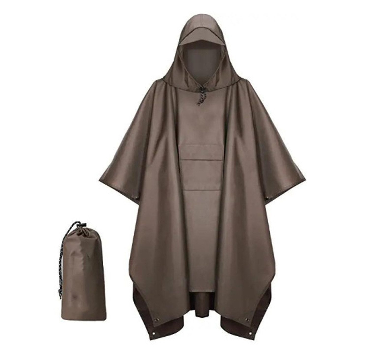 FIDDY Regenmantel Multifunktionaler Drei-in-Eins-Poncho-Regenmantel