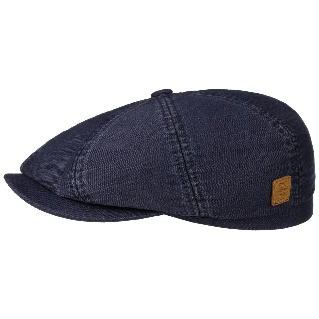 blau Stetson Cap Schirmmütze Flat (1-St) mit Schirm