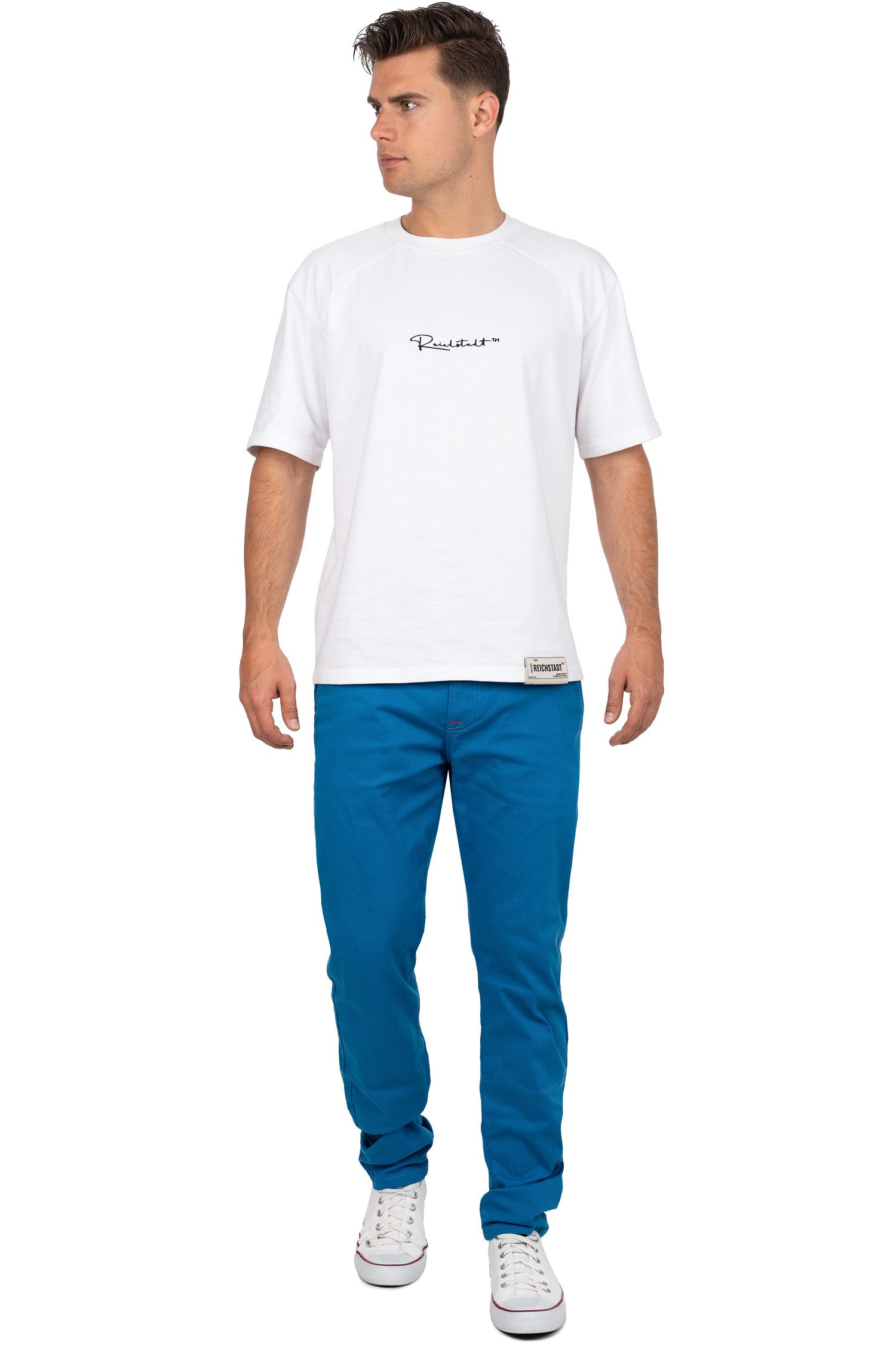 Cipo & Baxx Stoffhose Herren Regular Fit Hose Mid Waist BA-CD842 Label-Applikation – Bild 5 von 5