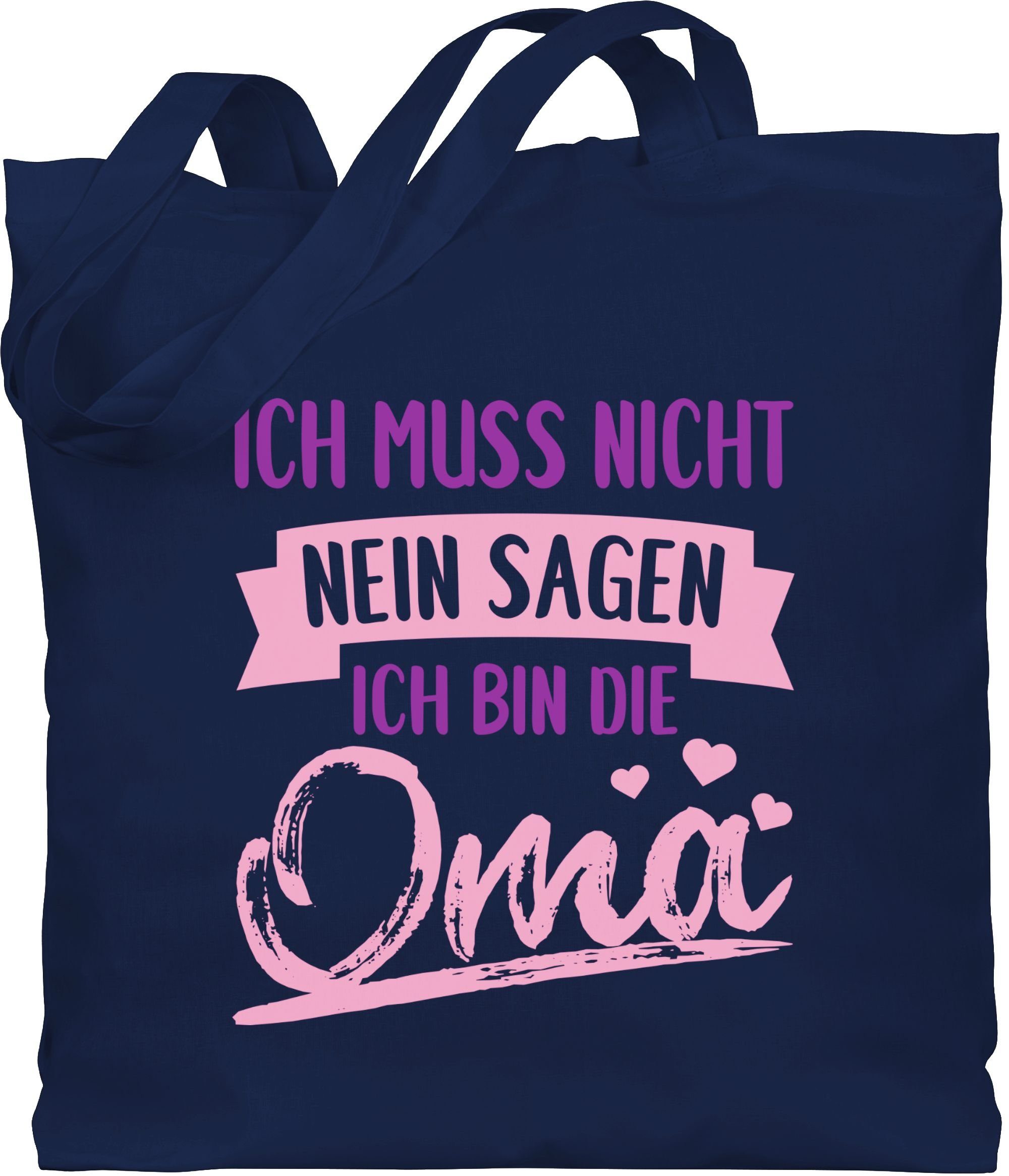 Shirtracer Baumwolltasche 'Ich Habe Drei Titel' – Geschenk Für Uroma, Mama, Oma, 42x38 Cm