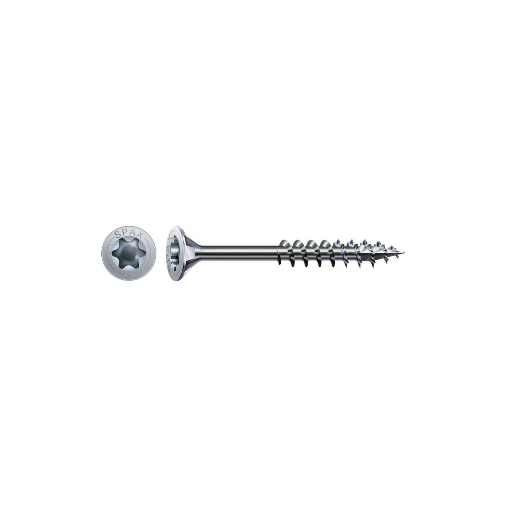 SPAX Verbinder Spax Holzbauschraube 8 x 80 mm Senkkopf T-STAR plus Teilgewinde 4CUT W