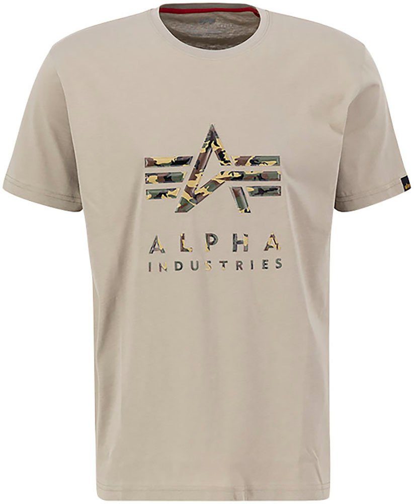 Alpha Industries Kurzarmshirt Camo PP T vintage sand