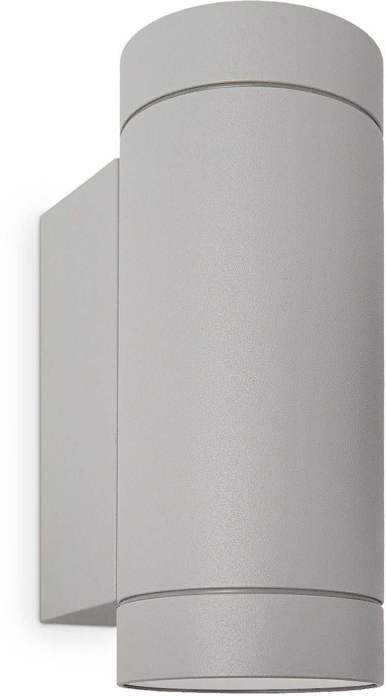 Paco Home Wandleuchte LUDOWA, ohne Leuchtmittel, Up & Down In & Outdoor Aussenleuchte Garten GU10 Aluminium IP54