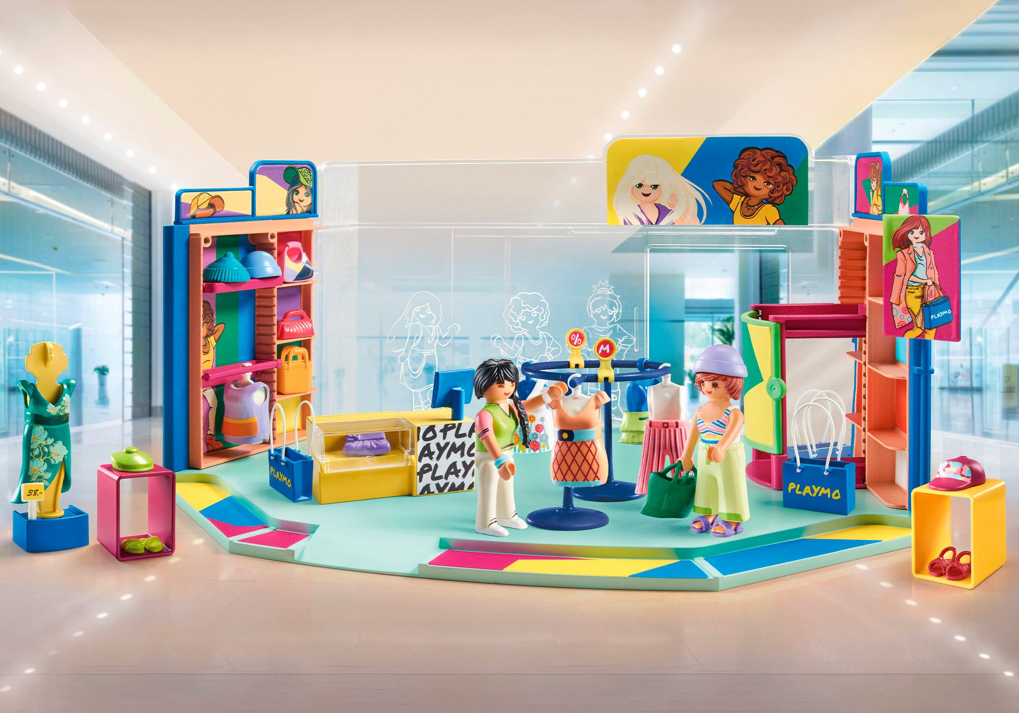 Playmobil® Fashion Store (71534), My Life Konstruktions-Spielset, (76 St), Made in Europe