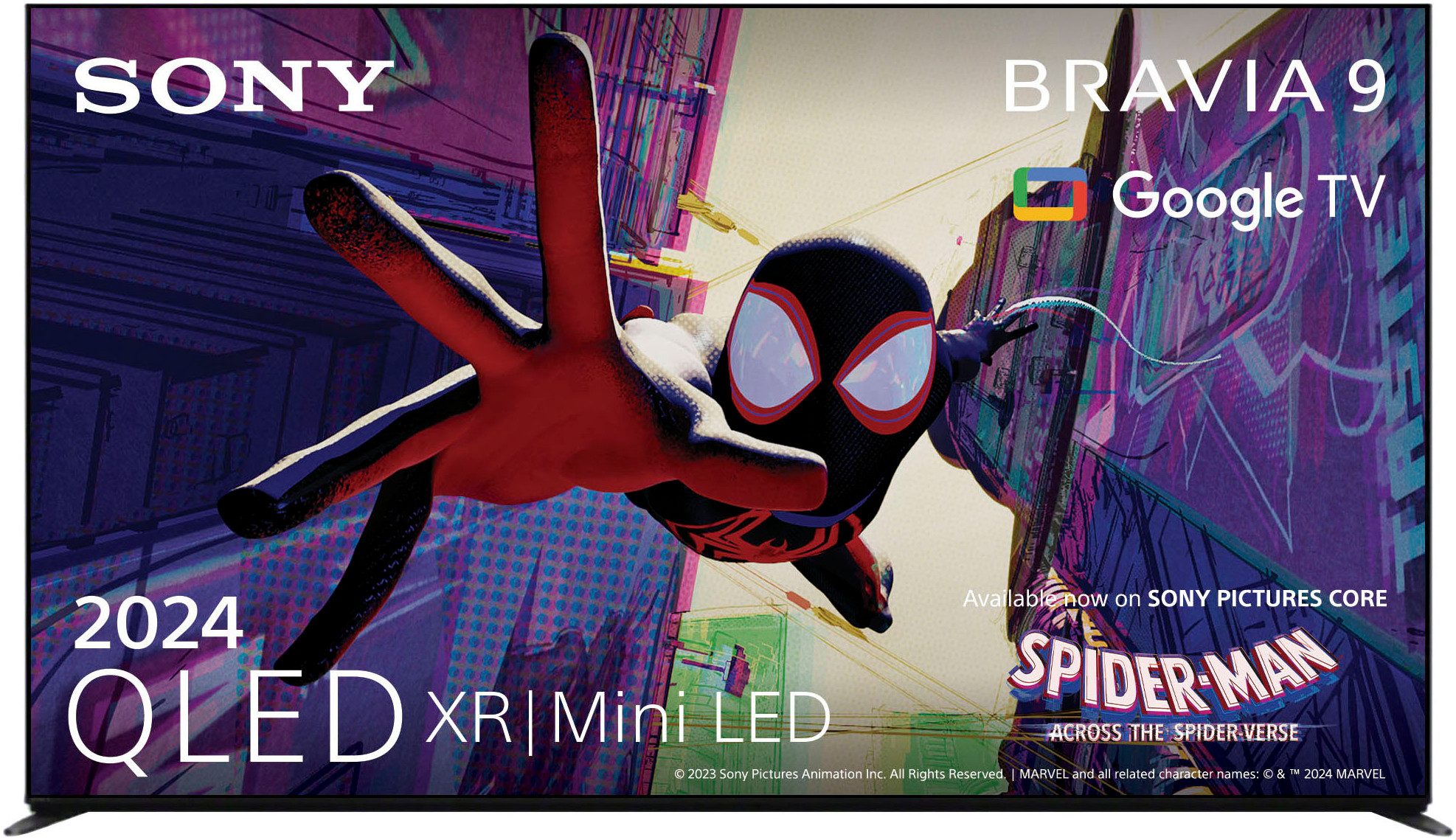 Sony K-85XR90 QLED Mini LED-Fernseher (215 cm/85 Zoll, Google TV, Smart-TV, BRAVIA 9, 4K HDR, Dolby Vision, Gaming Funktionen für PlayStation 5)