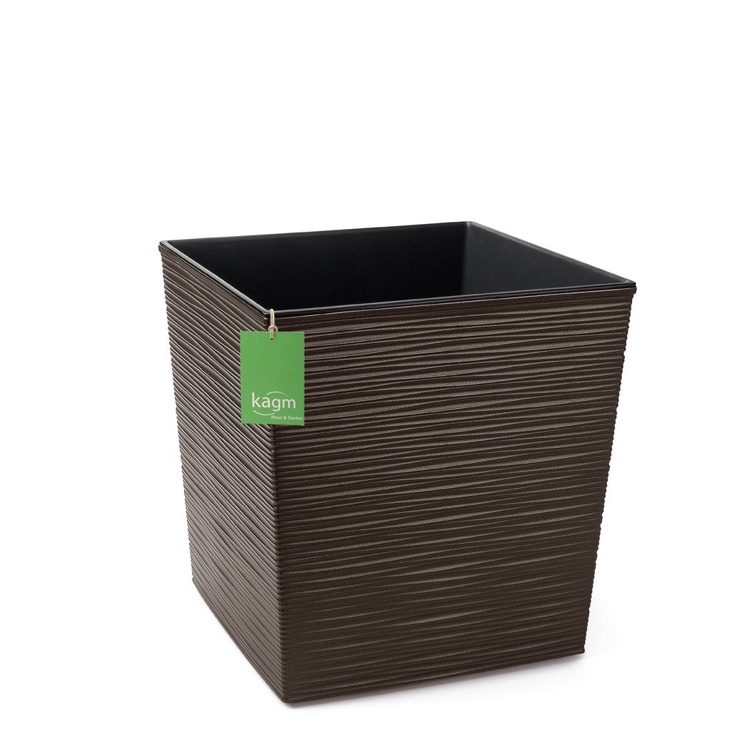 KAGM Pflanzkübel Blumenkübel square in Rillenoptik, günstig online kaufen