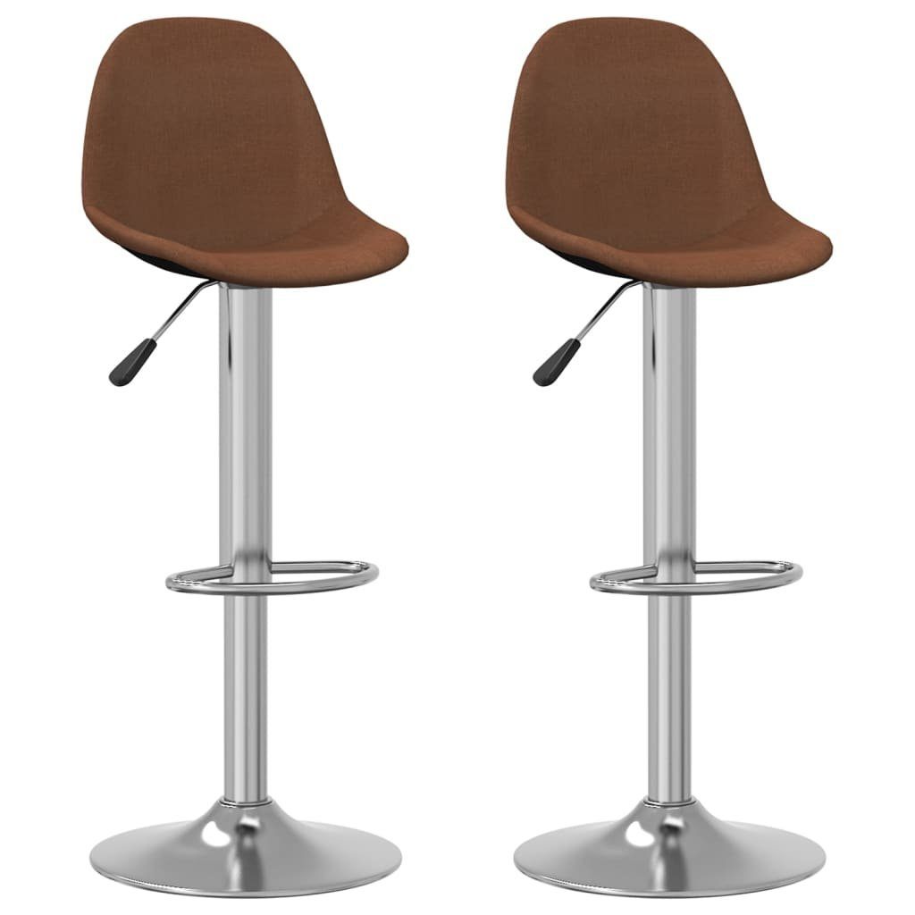Barhocker Barhocker 2 Stk. Braun Stoff