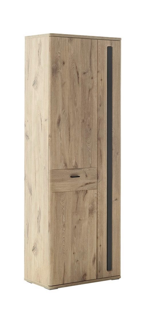 MCA furniture Schuhschrank Garderobenschrank Colorado, Viking Oak / Graphit schwarz 75 cm