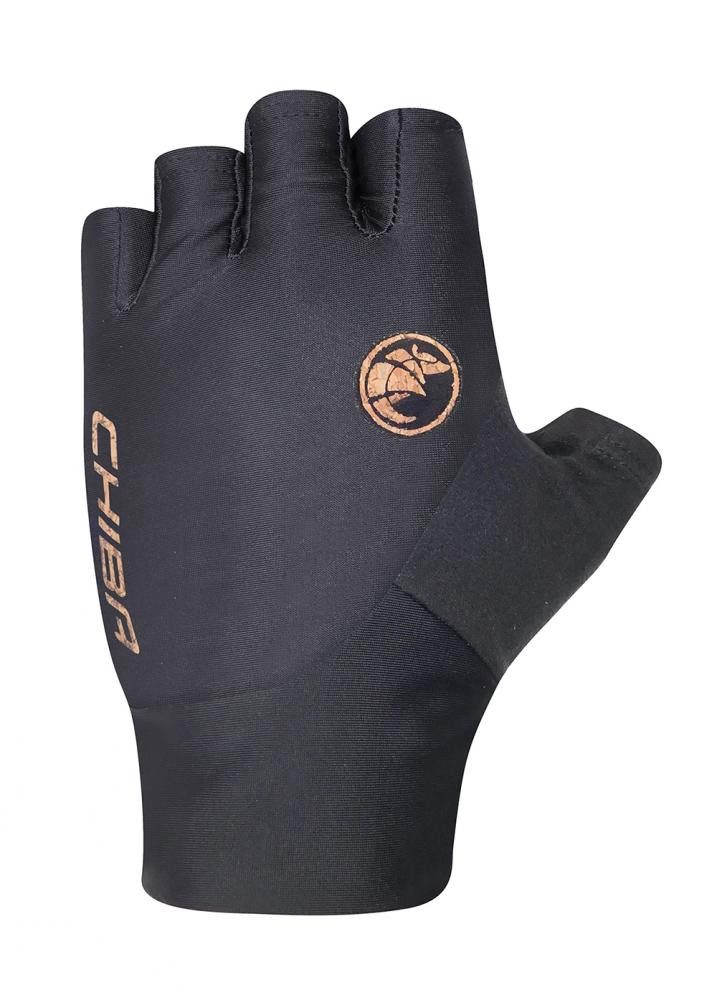 Fahrradhandschuhe CHIBA BioXCell Eco Pro - Radhandschuhe, kurz, schwarz, Größe M, ergono