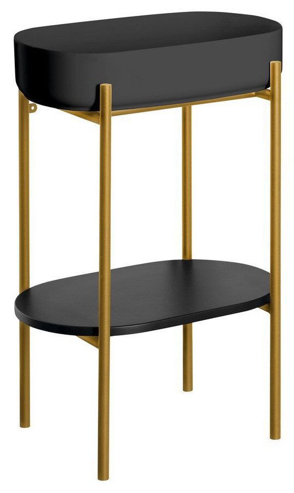 Sapho Waschbeckenunterschrank PUNO Sockel mit Waschbecken 550x860x360mm, Gold matt Sapho-SKA570-5-01-SET