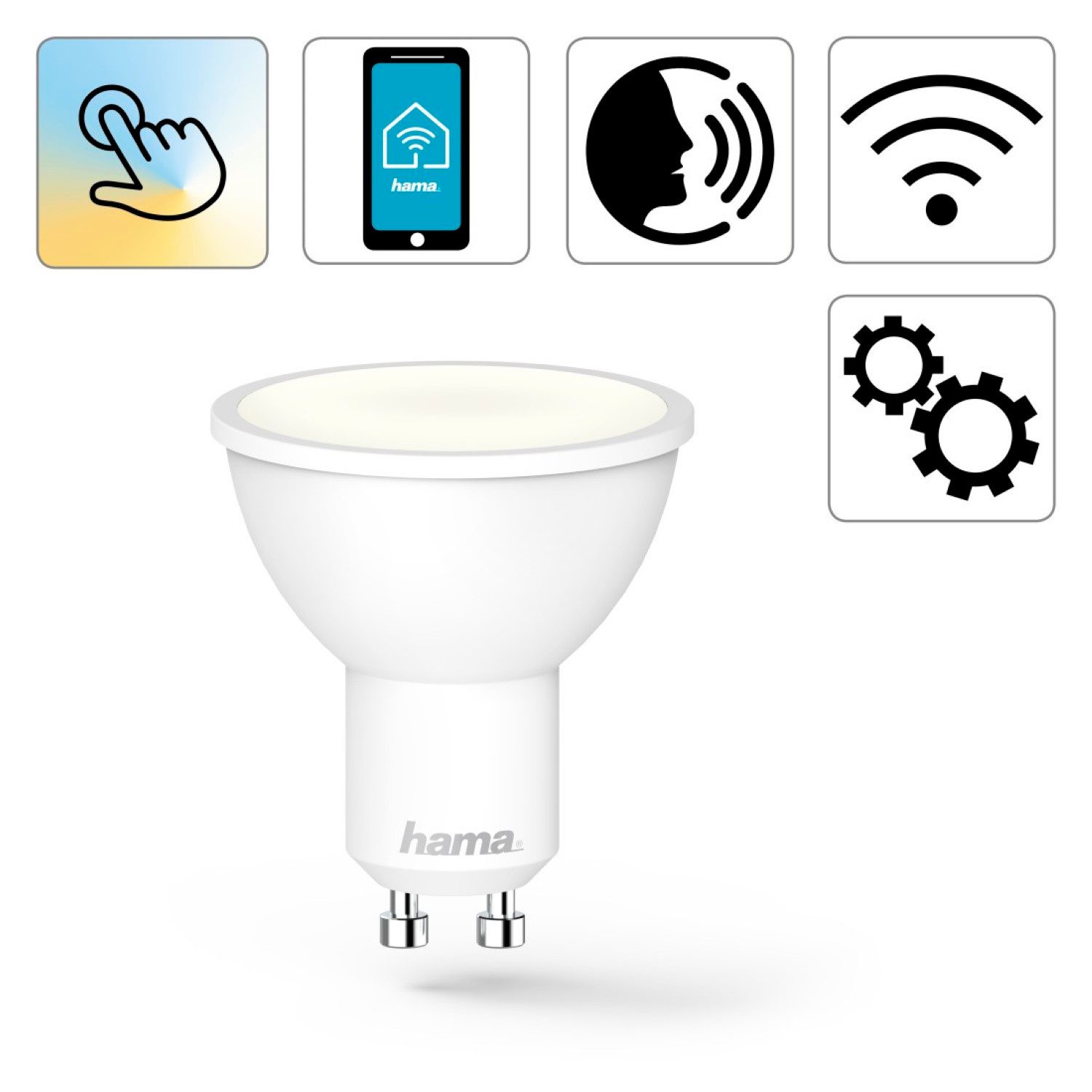Hama Hängeleuchten WLAN LED-Lampe GU10 4,5W 28W Birne Dimmbar, WiFi Verbind günstig online kaufen