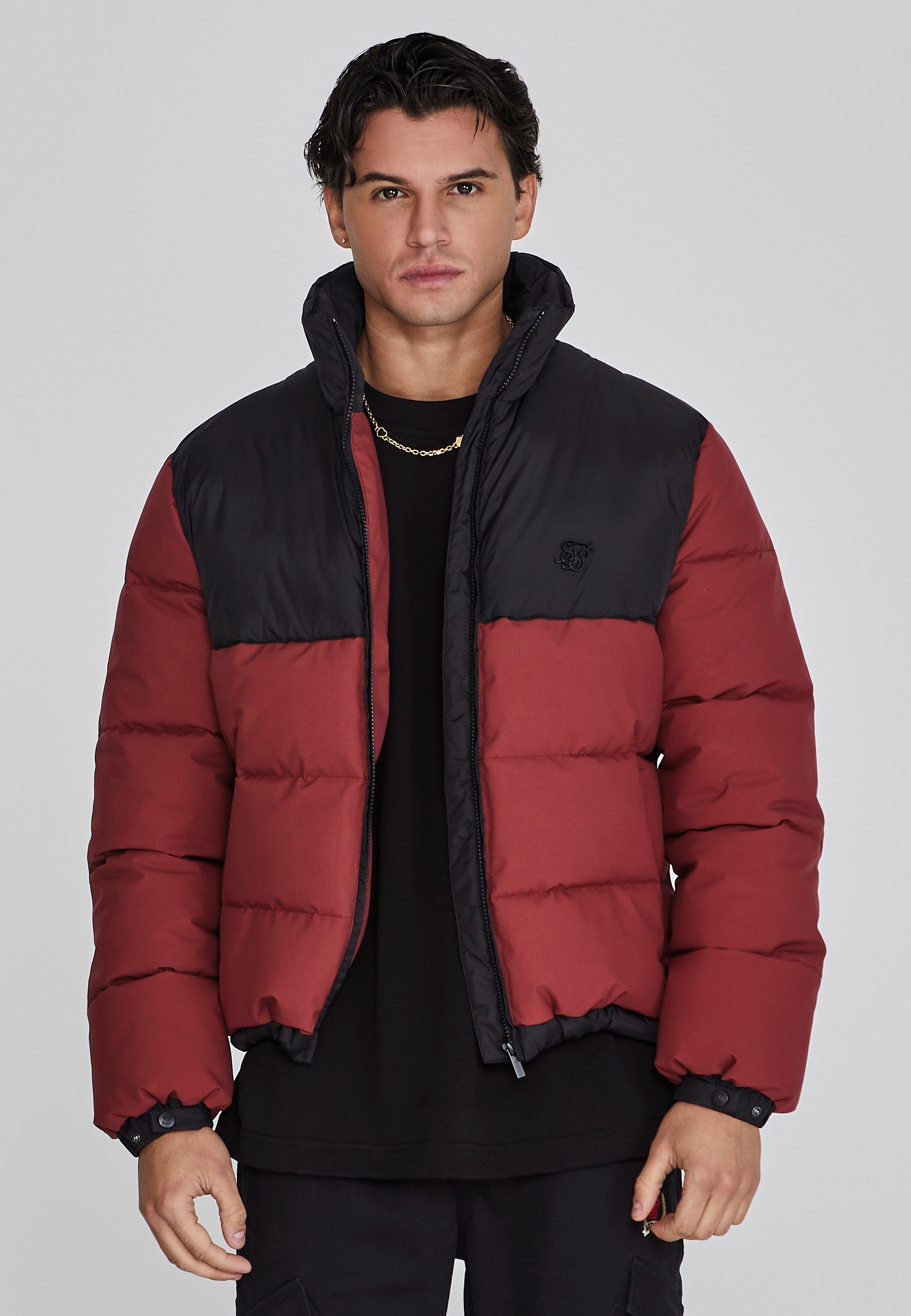 Siksilk Outdoorjacke SikSilk Herren Rote Outdoorjacke